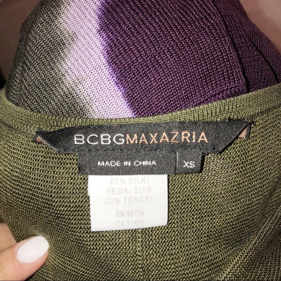 BCBG MAXAZRIA tie dye multicolored wrap cardigan - Picture 4 of 4